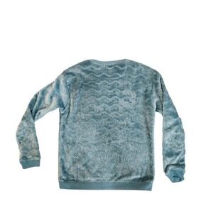 Fifth Sun Aqua Textured Wave Knit Pullover Sweater Size M Long Sleeve